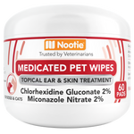 Medicated Pet Wipes  60 Pads