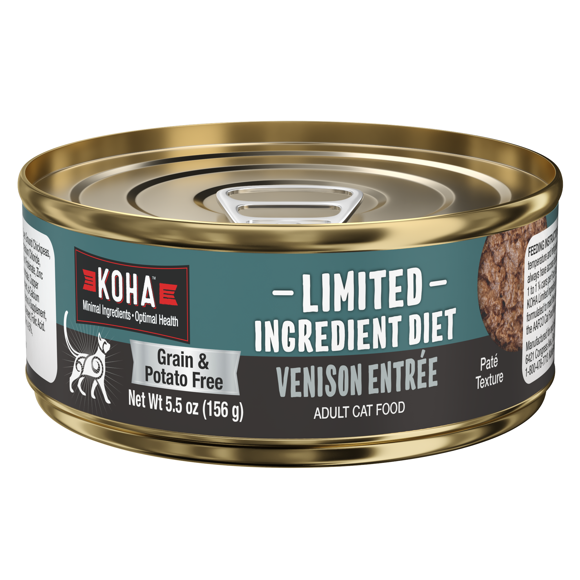 Limited Ingredient Diet Venison Entrée for Cats | KOHA Pet