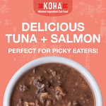 Poké Bowl Tuna & Salmon Entrée in Gravy for Cats- 2 Cases of 12 (3 oz Pouches)