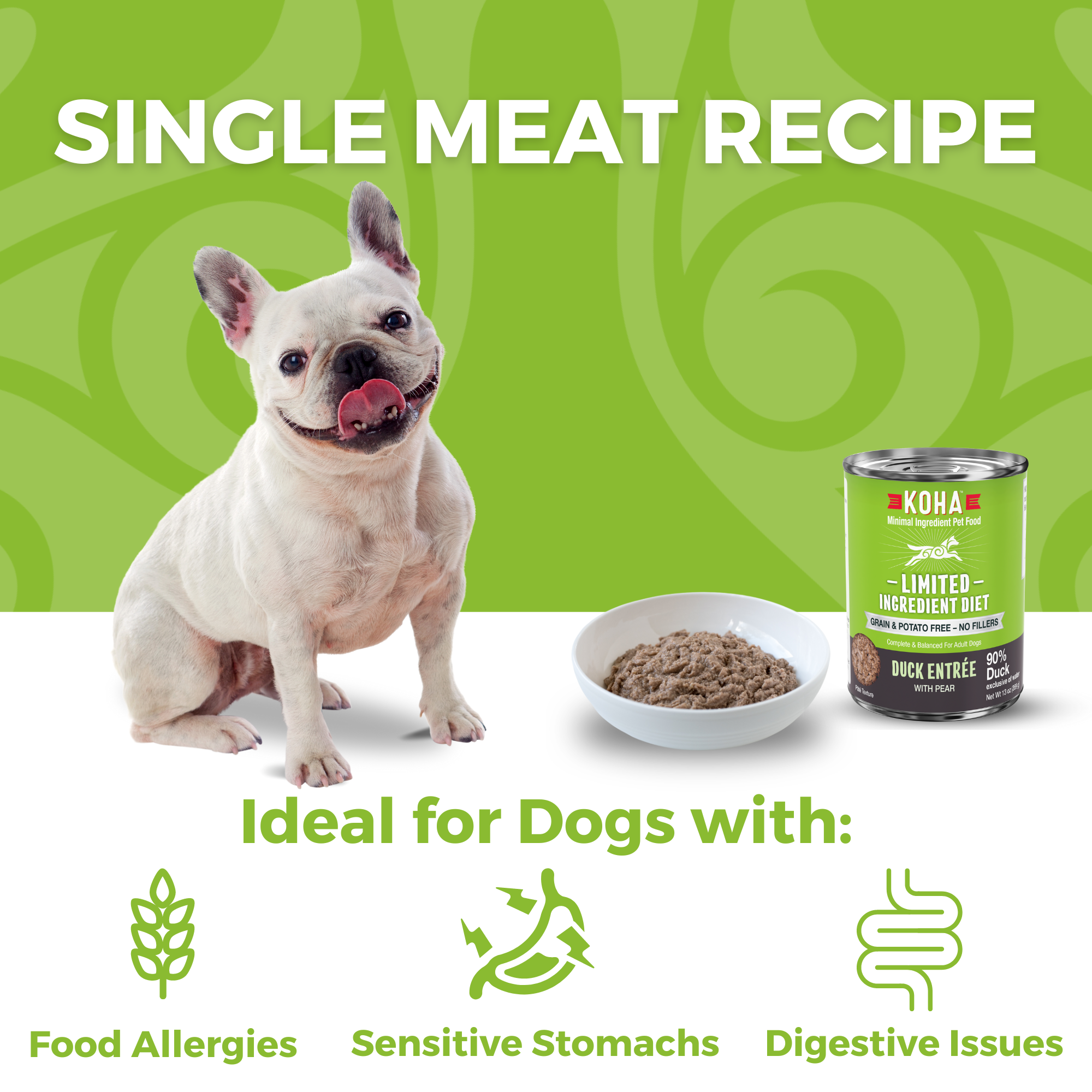 Limited Ingredient Diet Duck Entrée for Dogs KOHA Pet Nootie Koha