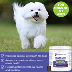 Progility Tear Stain Eye Support Soft Chew Supplements for Dogs