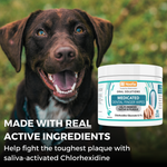 Medicated Dental Finger Wipes for Dogs 80 Wipes