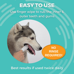 Medicated Dental Finger Wipes for Dogs 80 Wipes