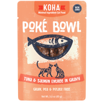 Poké Bowl Tuna & Salmon Entrée in Gravy for Cats- 2 Cases of 12 (3 oz Pouches)