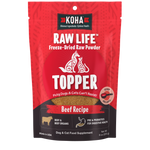 Freeze-Dried Raw Topper Beef Recipe for Dogs and Cats 8oz Bag