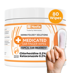 Medicated Ear Finger Wipes for Dogs and Cats